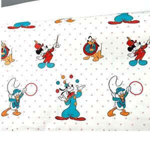 Vintage 90's Disney Mickey Mouse Shelf Liner Contact Paper 269" Pluto Goofy